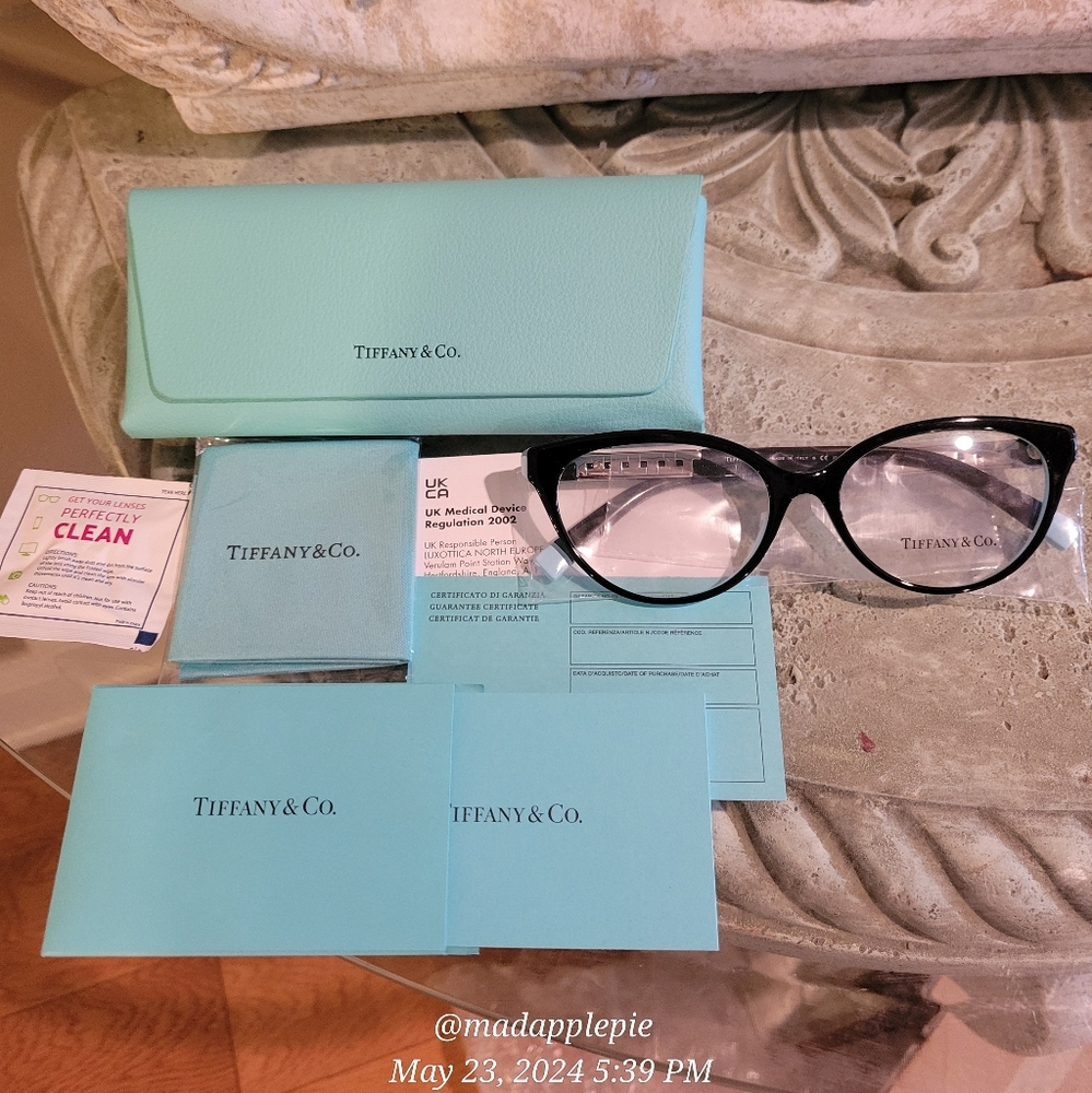 Tiffany & Co.  TF2226 Perscription Frames Only T Logo Luxury Designer Celeb #99 - Picture 13 of 13
